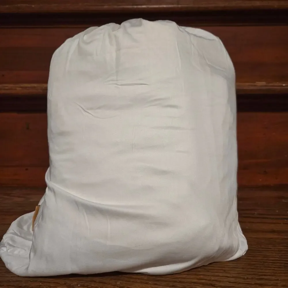 Quince Organic Viscose Bamboo King / Cal King Duvet Cover 2 Shams White